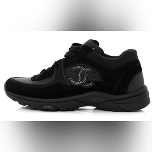 Authentic Chanel Suede Sneakers